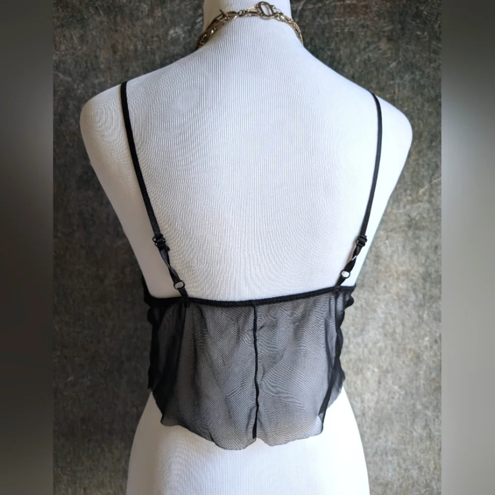 Sheer Black Lace Camisole